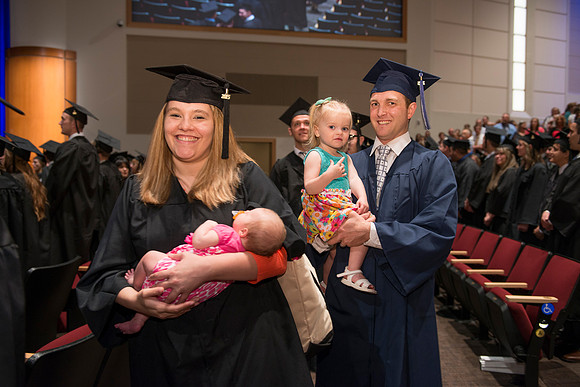 Processional before the start of Commencement.