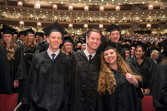 Processional before the start of Commencement.