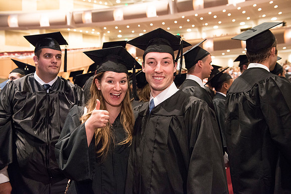 Graduates at BYU-Idaho.