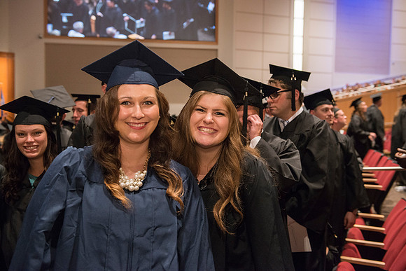 Graduates at BYU-Idaho Summer Graduation.