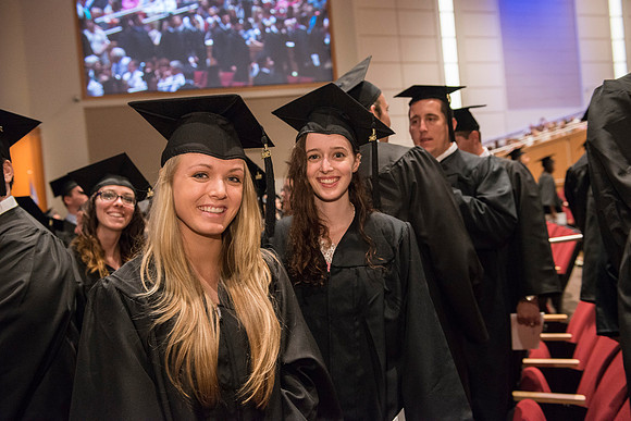 Graduates at BYU-Idaho Summer Graduation.
