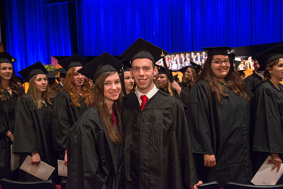 Graduates at BYU-Idaho.