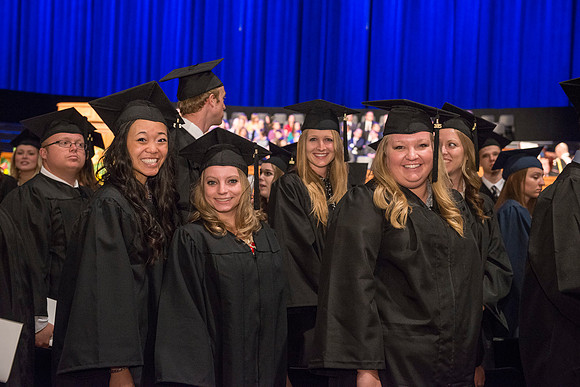 Graduates at BYU-Idaho Summer Graduation.