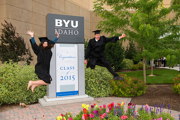 Graduates at BYU-Idaho Summer Graduation.