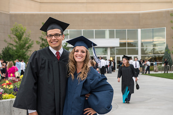 Graduates at BYU-Idaho Summer Graduation.