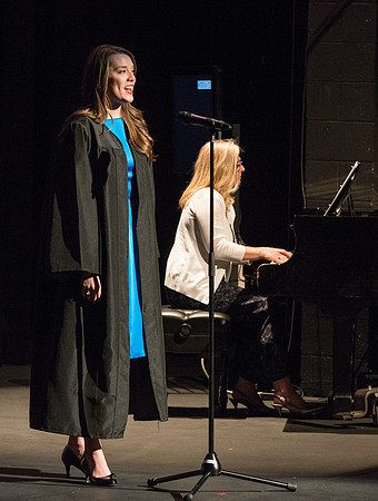 Convocation for the College of Performing and Visual Arts. Jenna Davis, Music Major in Vocal Performance.