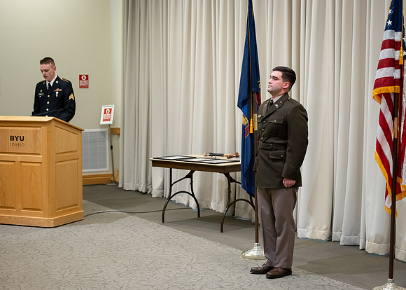 BYU-Idaho's, Reserve Officers' Training Corps ​​​​​​​ Commissioning ceremonies. Dec 2022