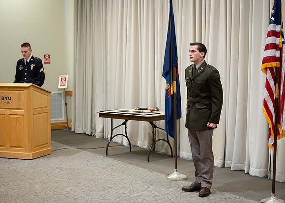 BYU-Idaho's, Reserve Officers' Training Corps ​​​​​​​ Commissioning ceremonies. Dec 2022