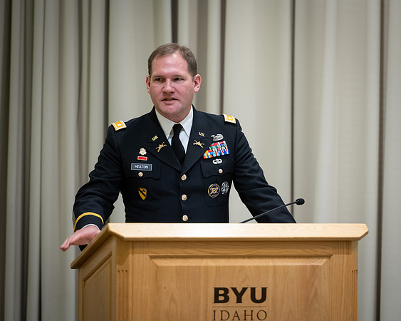 BYU-Idaho's, Reserve Officers' Training Corps ​​​​​​​ Commissioning ceremonies. Dec 2022