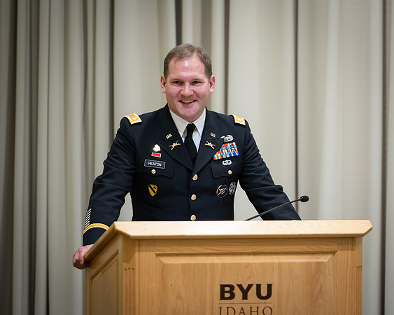 BYU-Idaho's, Reserve Officers' Training Corps ​​​​​​​ Commissioning ceremonies. Dec 2022