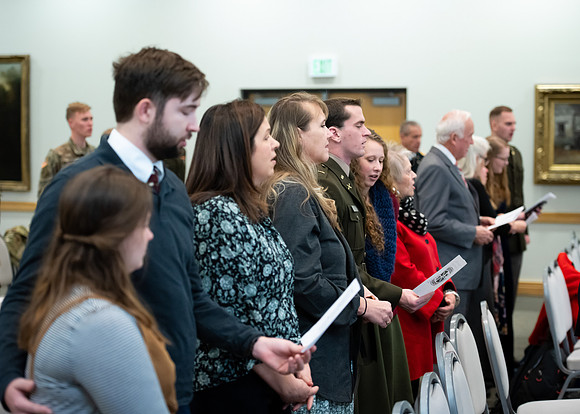 BYU-Idaho's, Reserve Officers' Training Corps ​​​​​​​ Commissioning ceremonies. Dec 2022