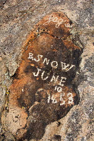 independence Rock, so named as a landmark pioneers hoped to be at on or before July 4th to ensure there safe crossing over the mountain passes before snowfall.