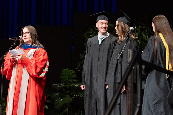 Graduates during convocation for the College of Agriculture and Life Sciences.