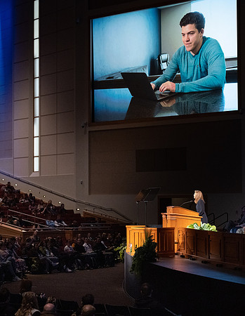 First devotional of Winter semester with President and Sister Eyring.