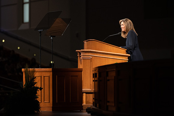 First devotional of Winter semester with President and Sister Eyring.