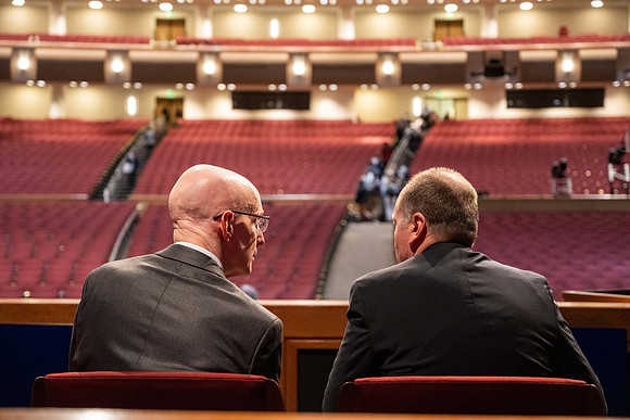 First devotional of Winter semester with President and Sister Eyring.