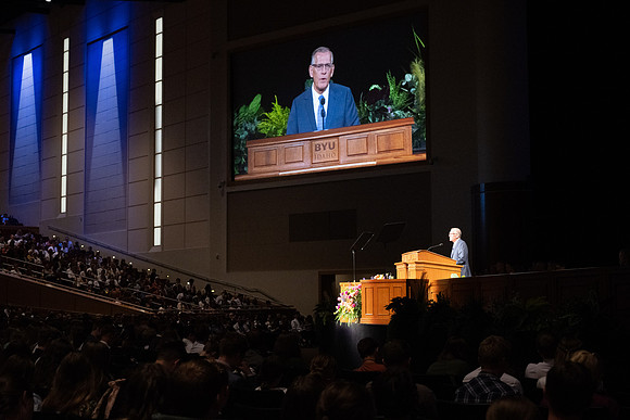 Elder and Sister Bangerter speak at devotional at BYU-Idaho