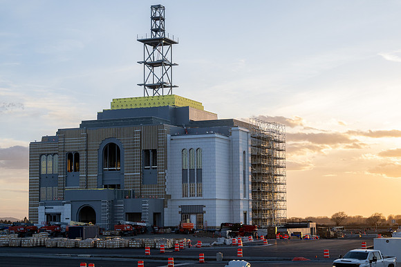 Sunset at The Teton River Idaho Temple - Mar 2026