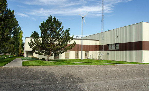 The BYU-Idaho Livestock Center iis West of Rexburg on Highway 33.