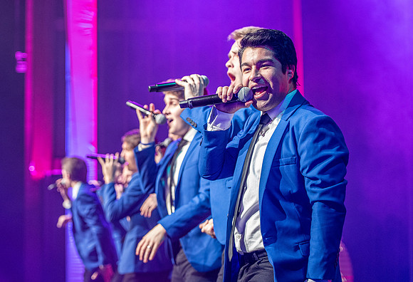 Vocal Point performs during Power to Become, held in the Hart Auditorium.
