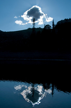 Targhee Creek Trail to Clark Lake with Brian Memmott. The lake was quite disappointing upon first arrival but turned out to be a wonderful experiance with tracks all around it and Elk bugeling all aro