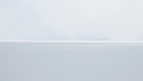 Yellowstone Lake defies any definition on a cloudy wintery day.