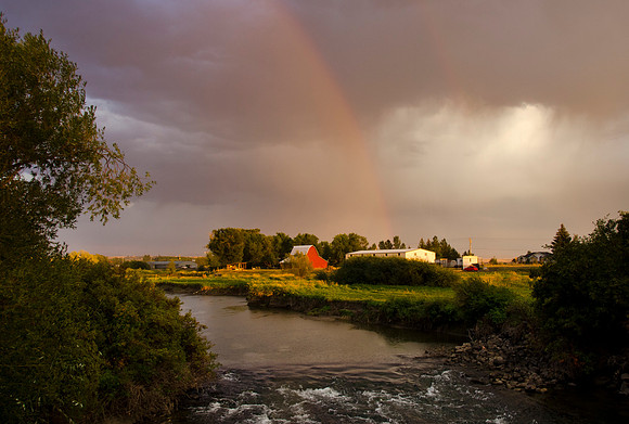 Rainbow over the Teton River