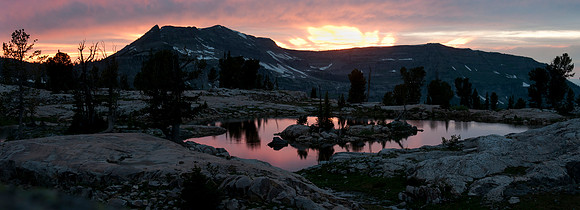Island Lake in the Alaska Basin area of the Teton Wilderness. A 7.5 mile hike up Teton Caynon.