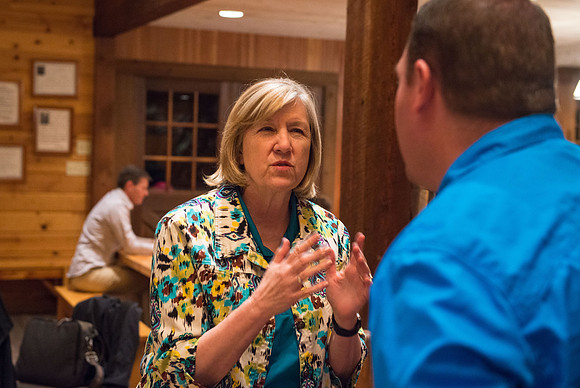 Retreat for teachers at the Sky Mountain Lodge in Victor, Idaho.