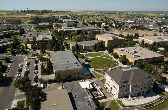 Aerial view of the BYU-Idaho campus in 2006