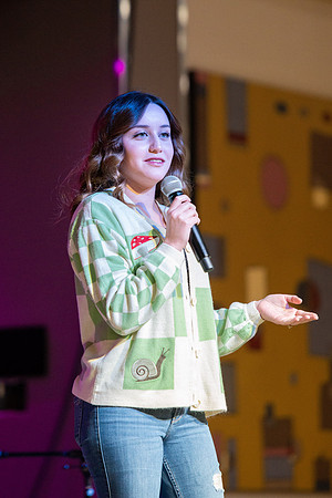 Students share their talents and perform during Open Mic Night in the MC Crossroads.