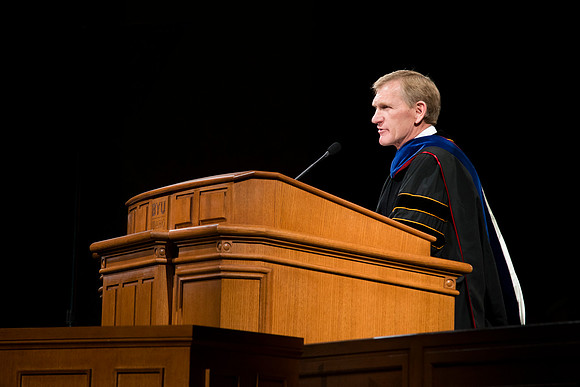 BYU-Idaho December 2013 graduation.  Roger G. Christensen