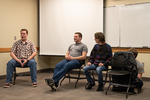 Students audition for the comedy team, Unscripted, and participate of a variety of games in the Manwaring Center.