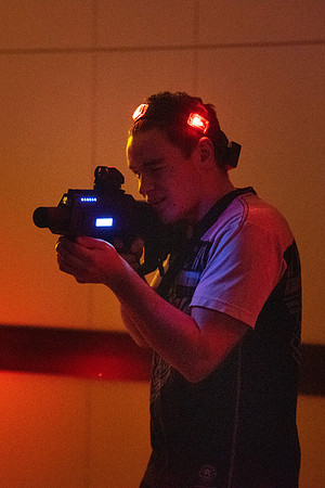 Students enjoy the weekly Laser Tag in the MC Ballrooms.