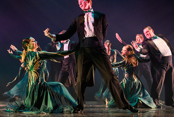 The Department of Theatre and Dance colorful Extravadance performance. Held in the Snow Drama Theatre.