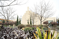 Snow And Students On Campus- April 2026