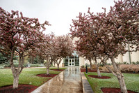 Snow And Students On Campus- April 2026