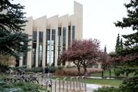 Snow And Students On Campus- April 2026