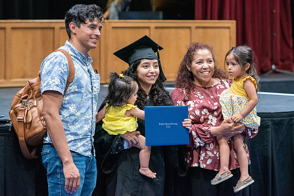 Graduates during convocation for the College of Performing and Visual Arts.