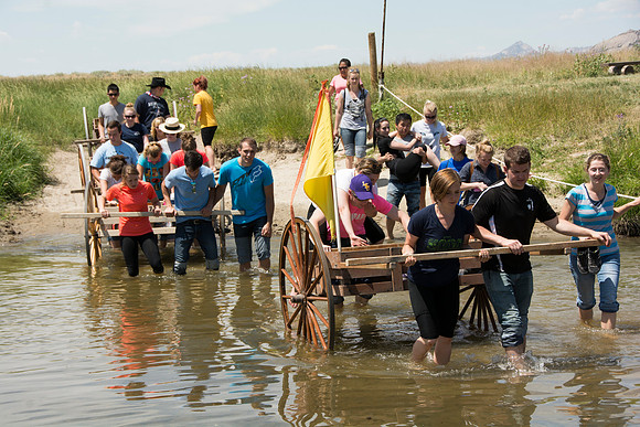 Martin's Cove, a place of refuge for handcart pioneers who were caught in an early winter storm en-route to Salt Lake City, UT.