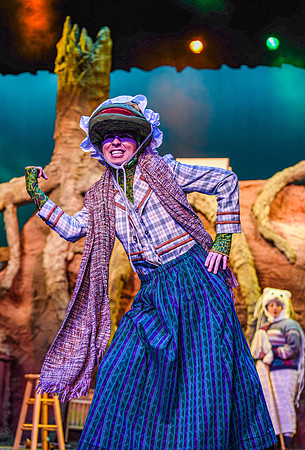 The theatre department's dress rehearsal of the Wind in the Willows in the Snow Drama Theatre.