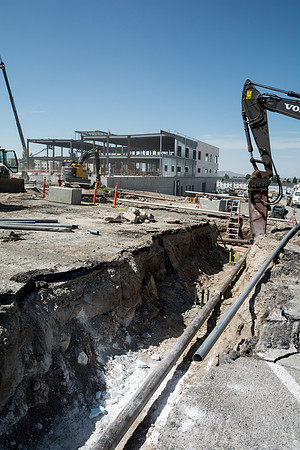 Construction continues on the new Science and Technology Building.