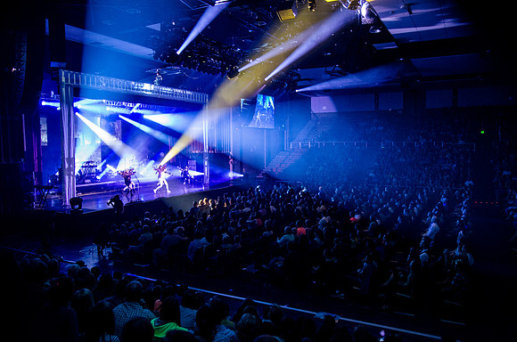 Lindsey Stirling at BYU-Idaho. A classically trained violinist from Gilbert, AZ, Lindsey has entered a futurist world of electronic big beats and animation, leaping through the music industry with ove