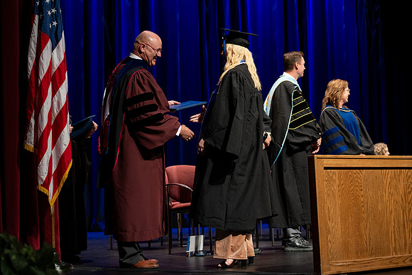 Graduates during convocation for the College of Academic Success & Interdisciplinary Studies.
