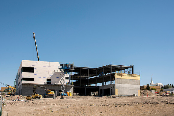 Construction continues on the Science and Technology building.