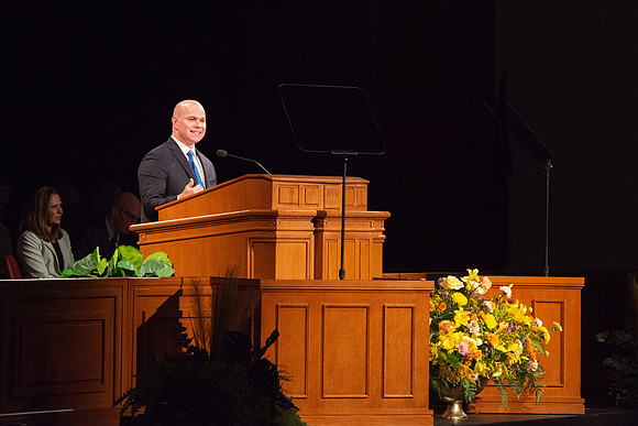 Elder Alvin F. Meredith III, a General Autority Seventy, speaks in BYU-Idaho devotional.