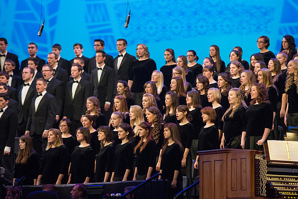 BYU-Idaho students perform in the Christmas Concert featuring Nathan Pacheco
