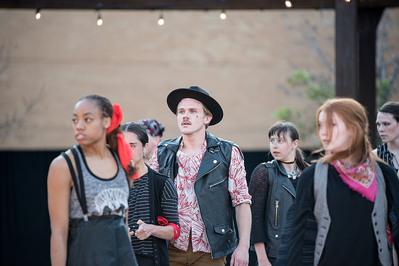 "Pan" performed by SALT Contemporary Dance, BYU-I, and the local community in the McKay library quad.