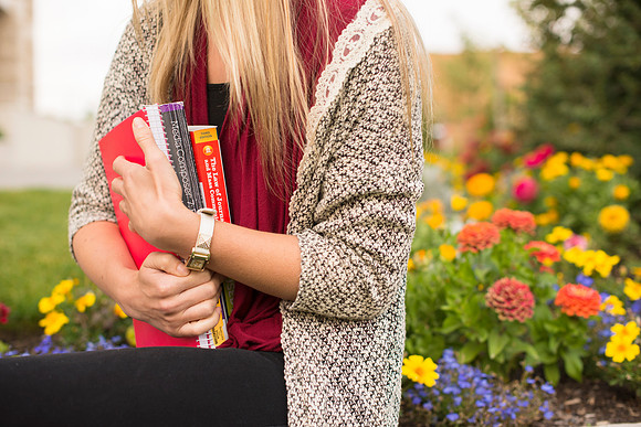 Students on the first day of school of Fall Semester.