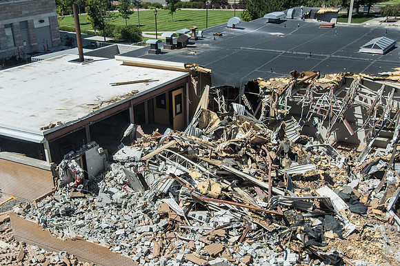 BYU-Idaho Kirkham building demolition. Summer Term